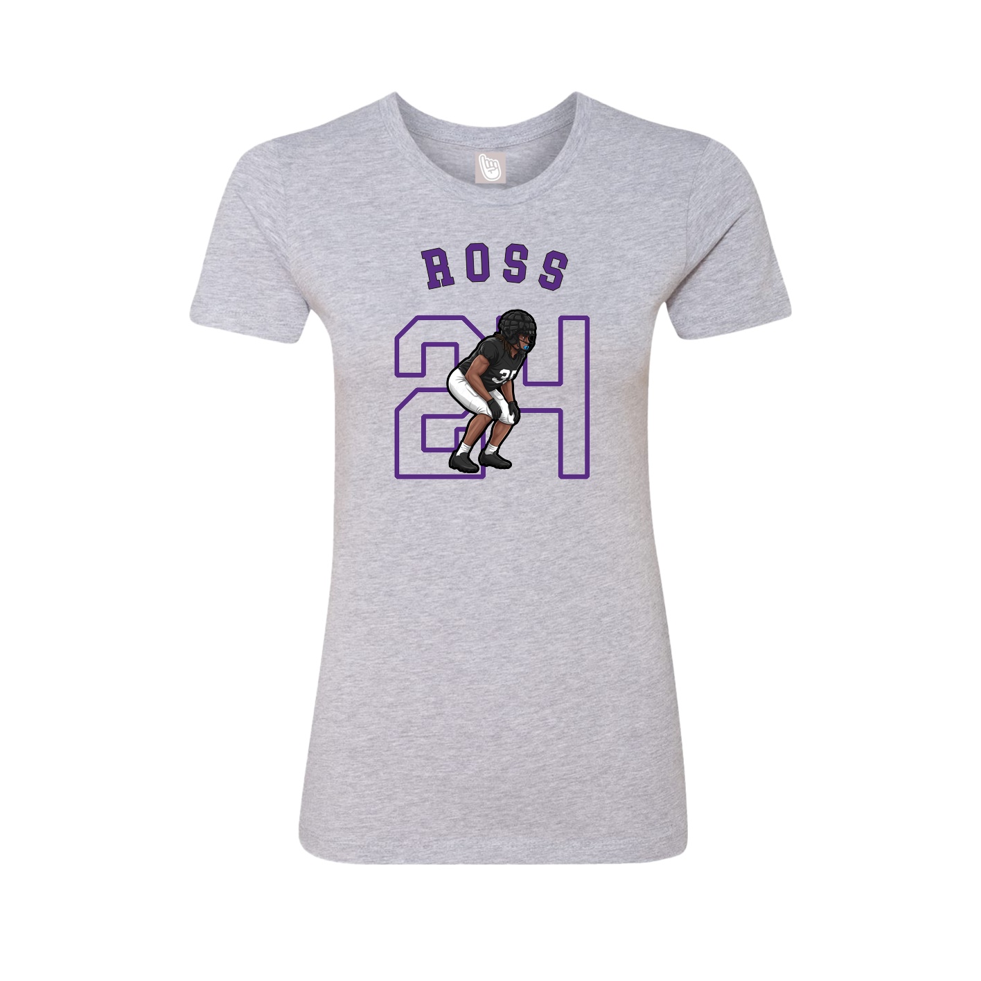 Fitted Women's Tee — Shirsey Arch in Grey