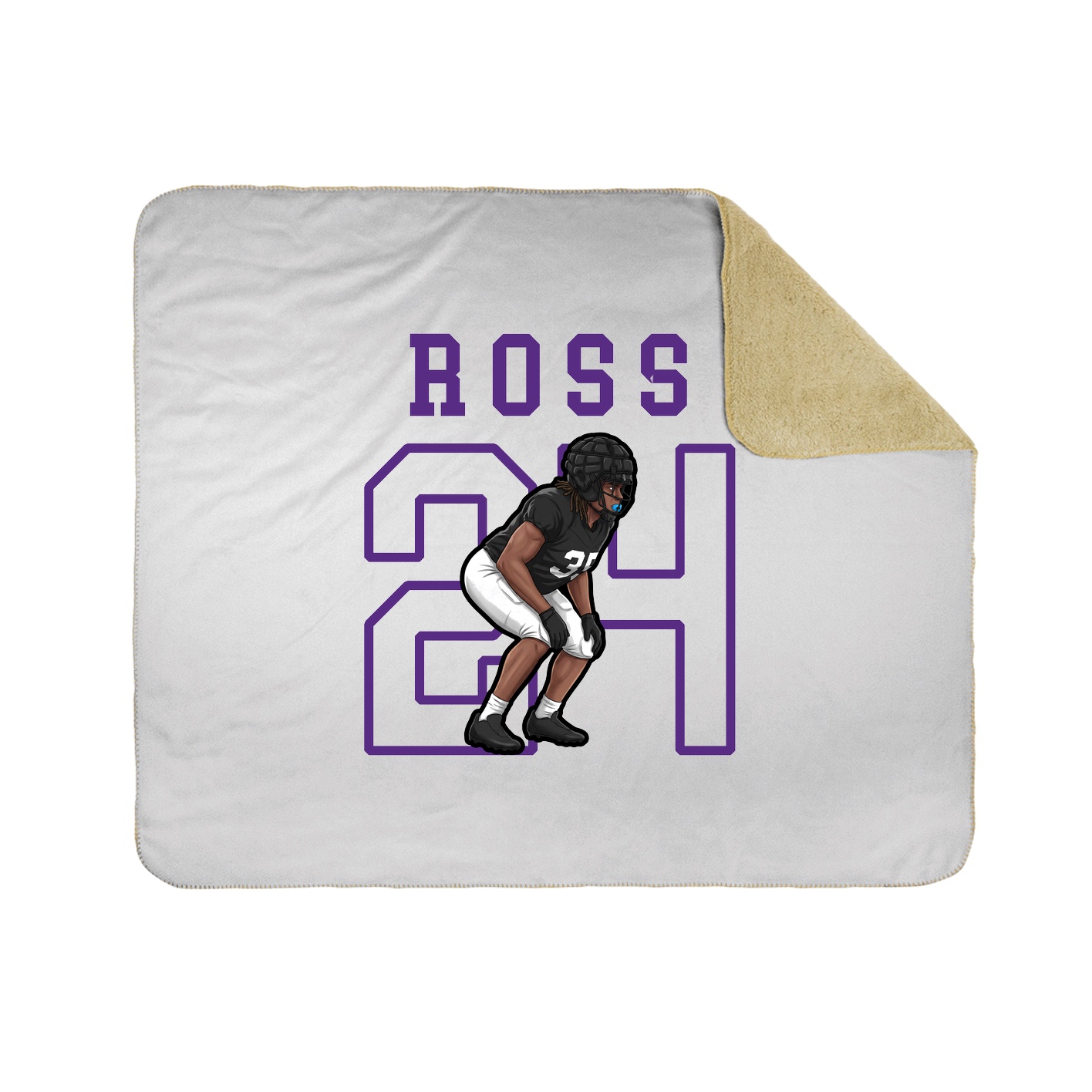 Throw Blanket — Shirsey in White