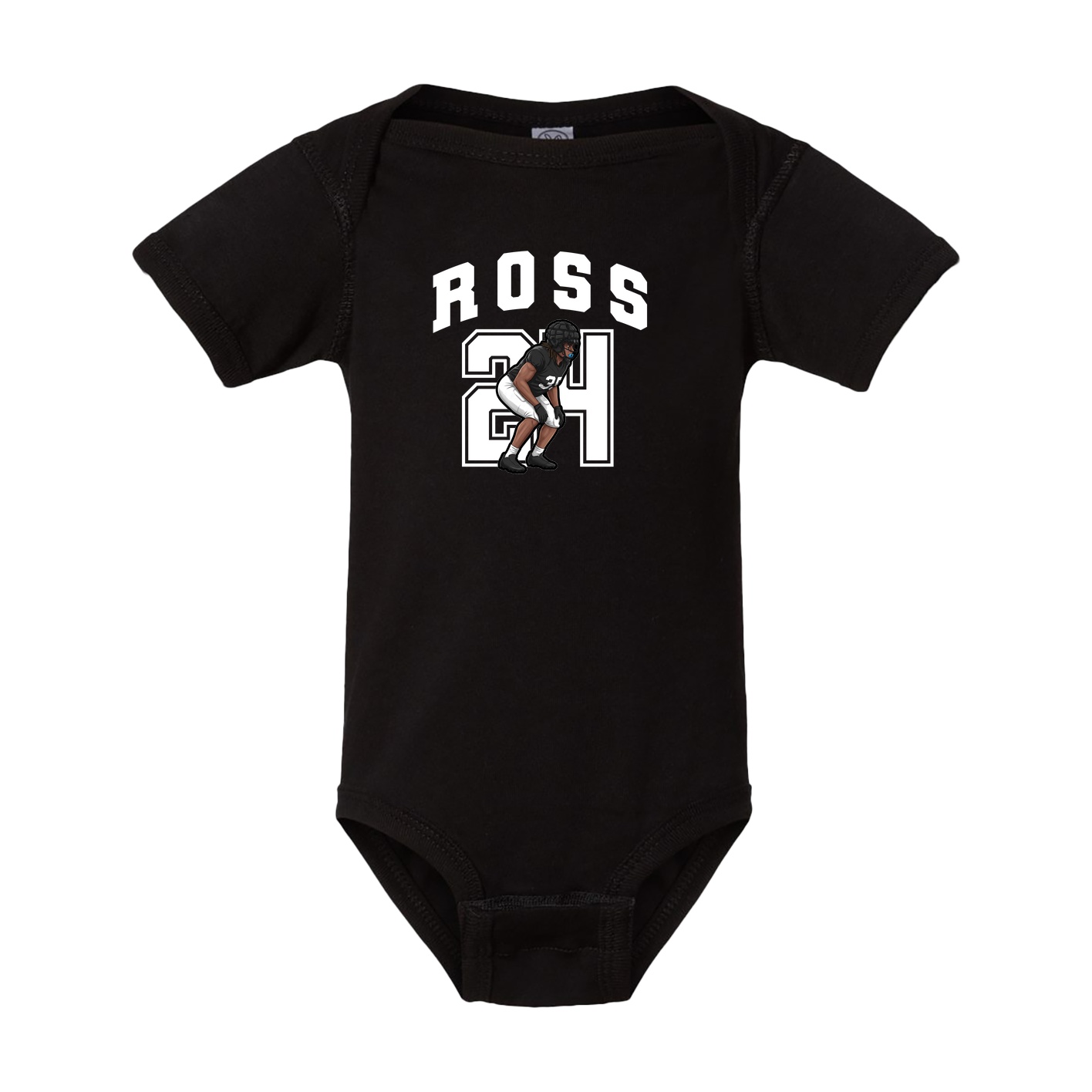 Baby Onesie — Number in Black