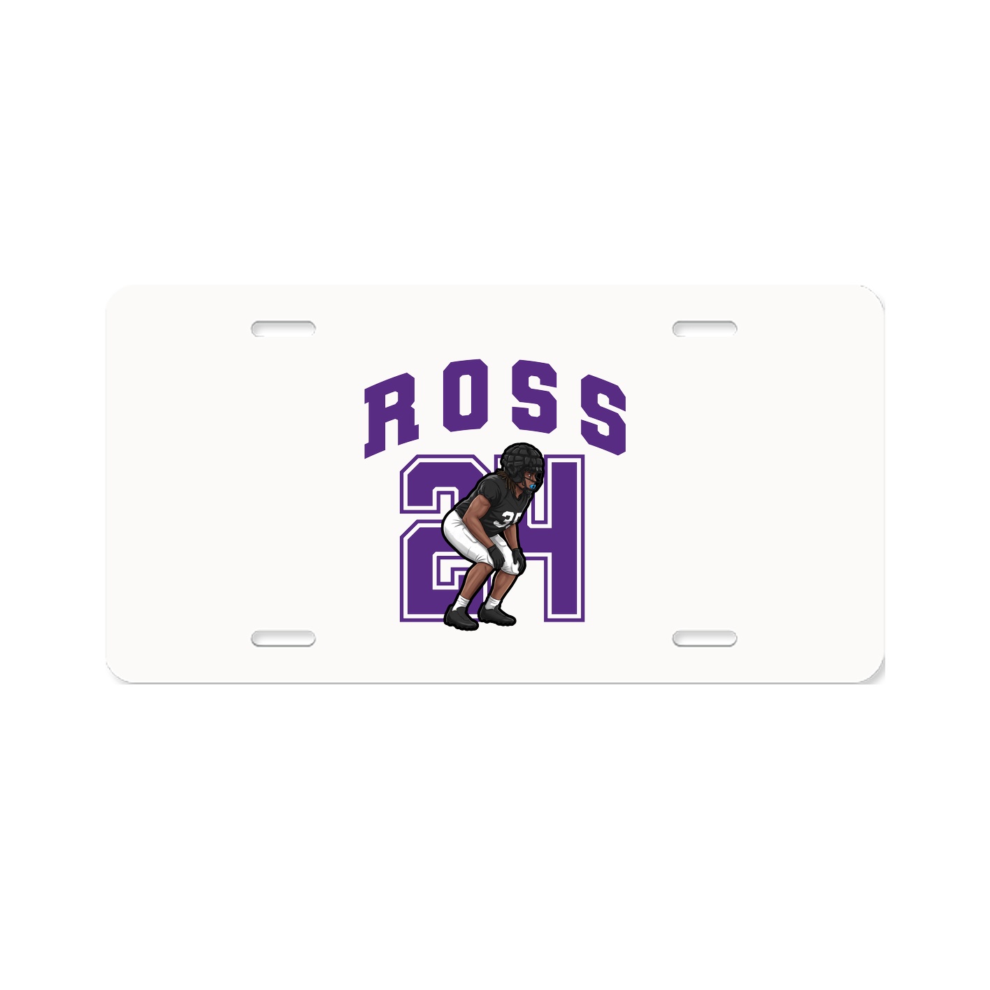 License Plate — Number in Classic