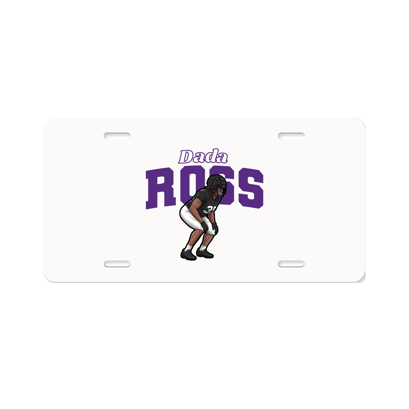 License Plate — Name Arch in Classic