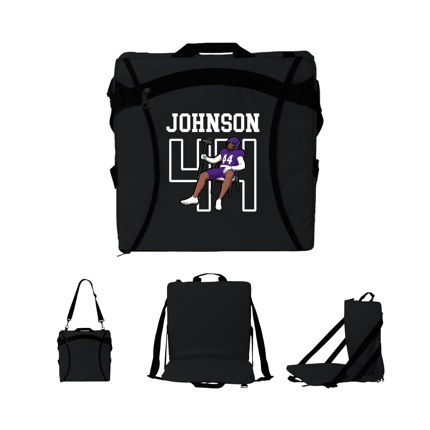 Folding Stadium Seat — Shirsey in Black