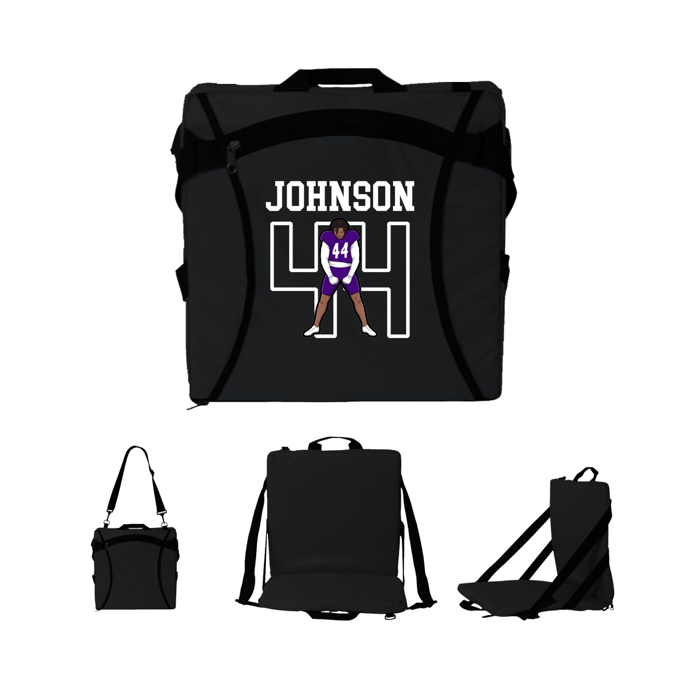 Folding Stadium Seat — Shirsey in Black