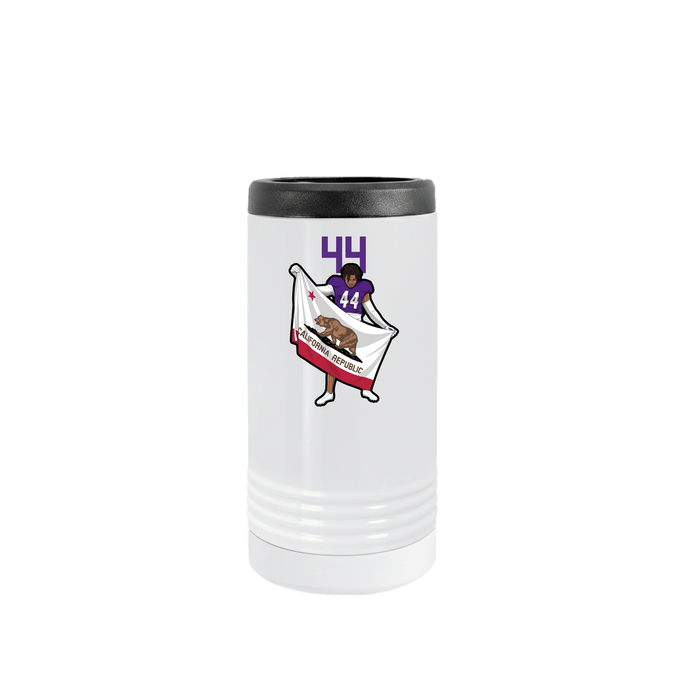 Slim Beverage Holder — Number Top in White