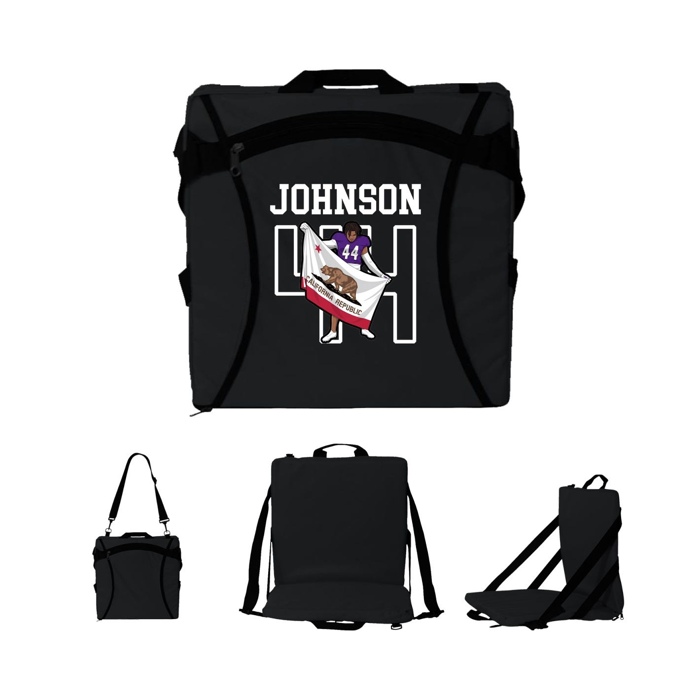 Folding Stadium Seat — Shirsey in Black