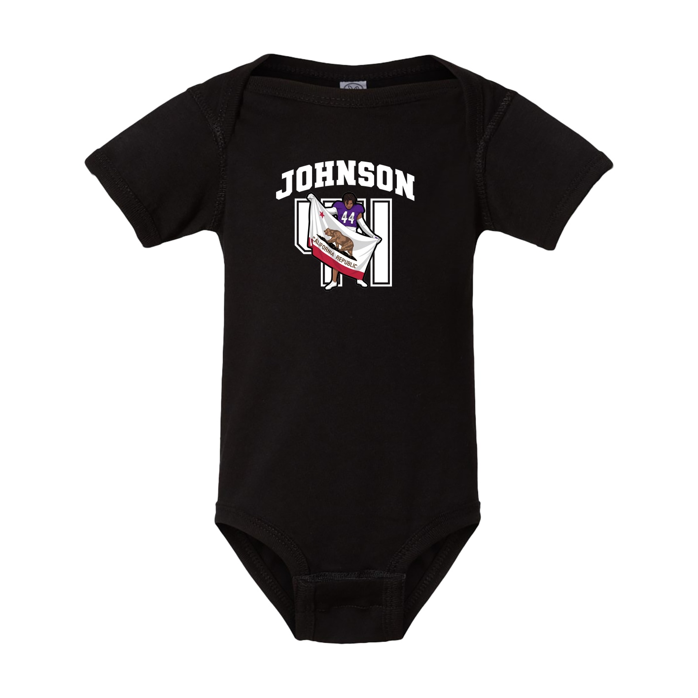 Baby Onesie — Number in Black