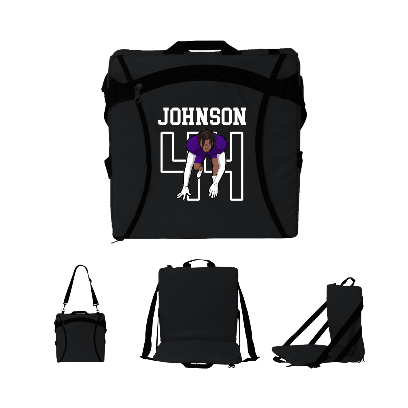 Folding Stadium Seat — Shirsey in Black
