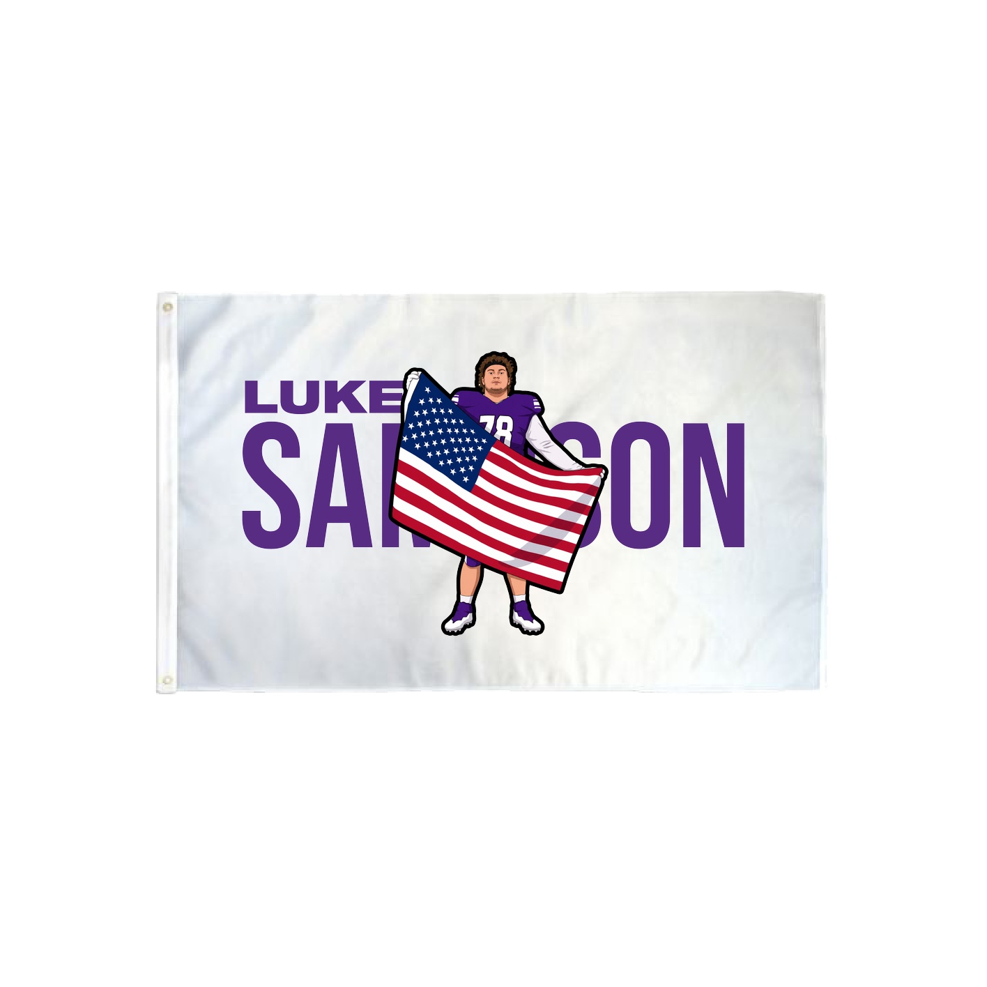 3x5 Flag — Player Name in Classic