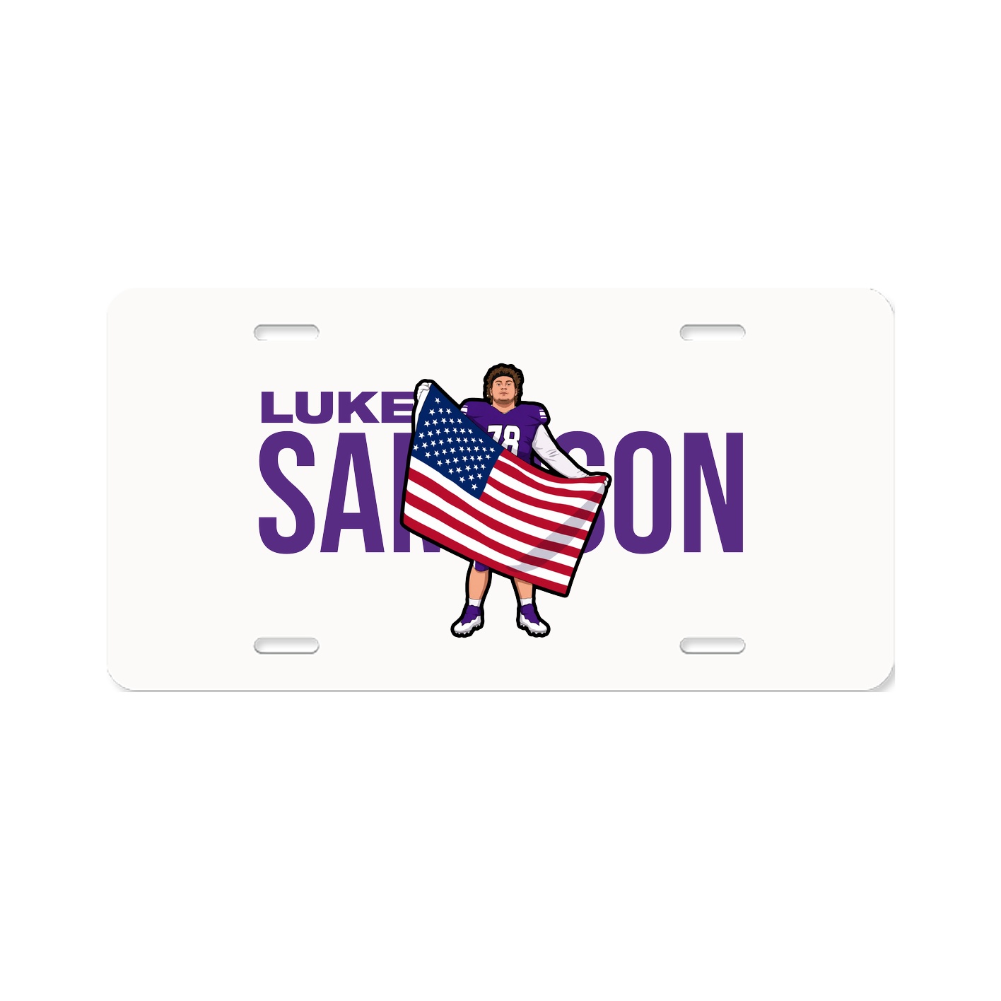 License Plate — Player Name in Classic