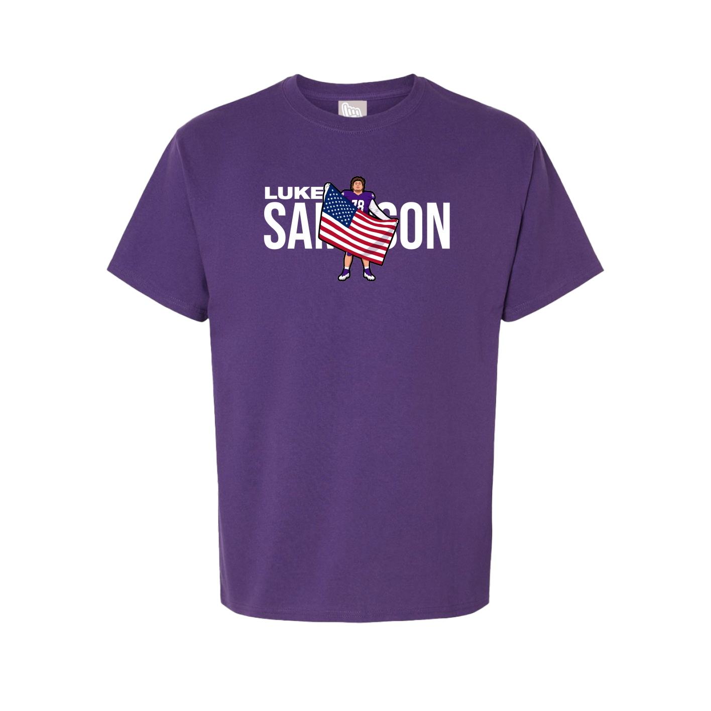 Youth Tee — Player Name in Purple