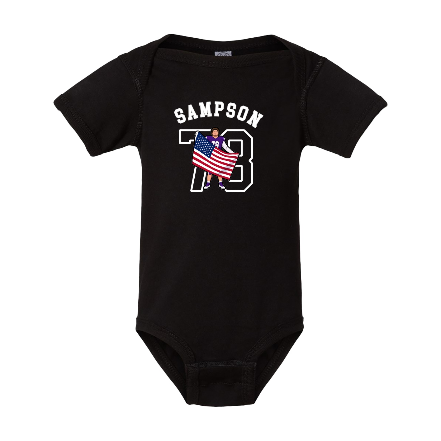 Baby Onesie — Shirsey Arch in Black