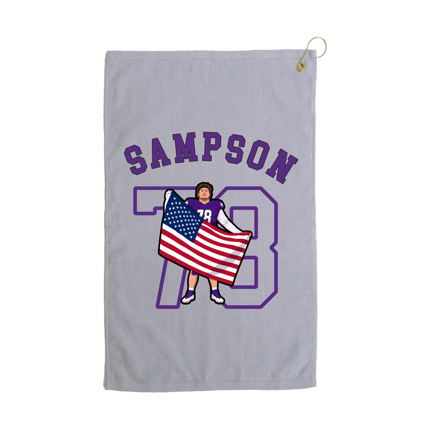 Golf Towel — Shirsey Arch in Grey