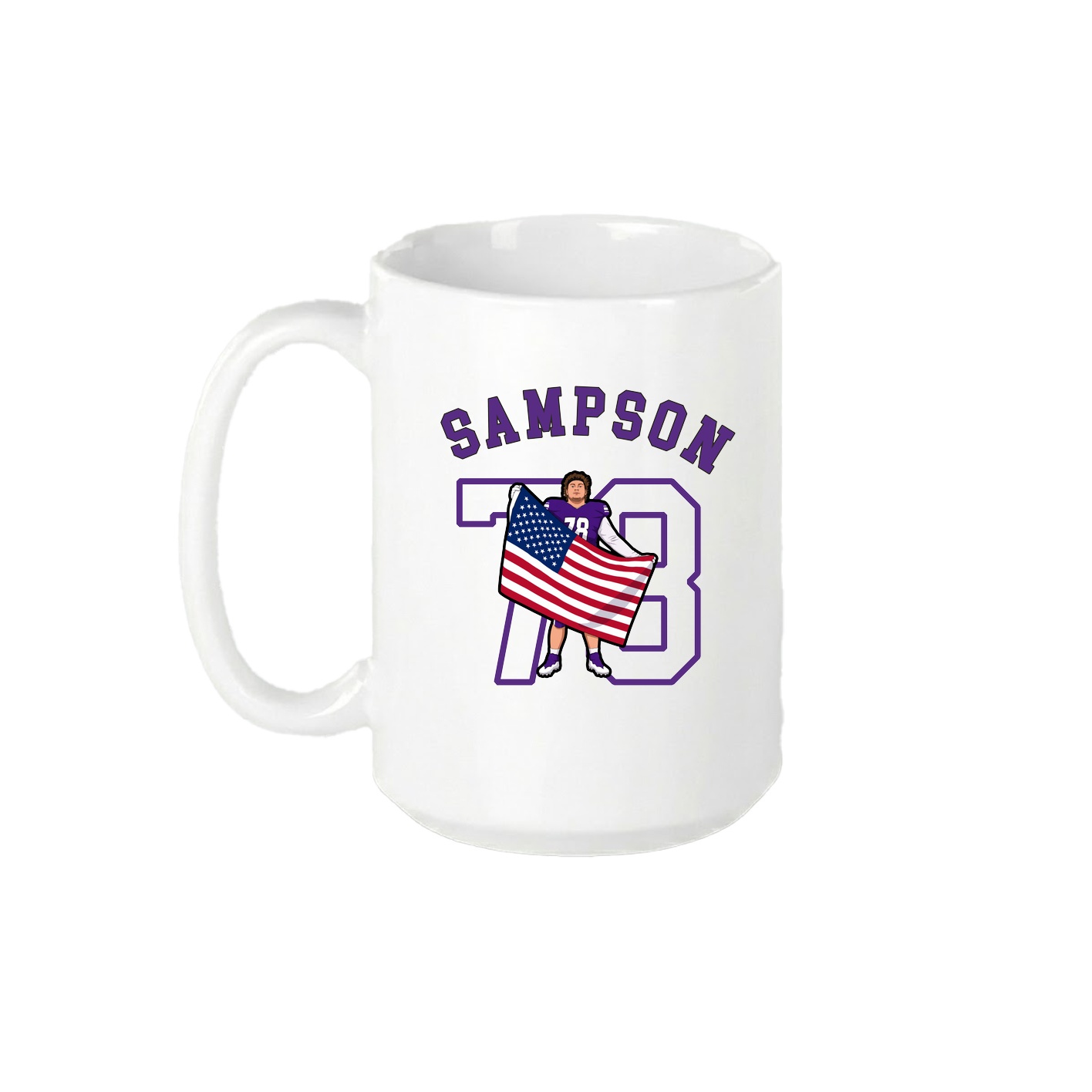 15oz Coffee Mug — Shirsey Arch in White