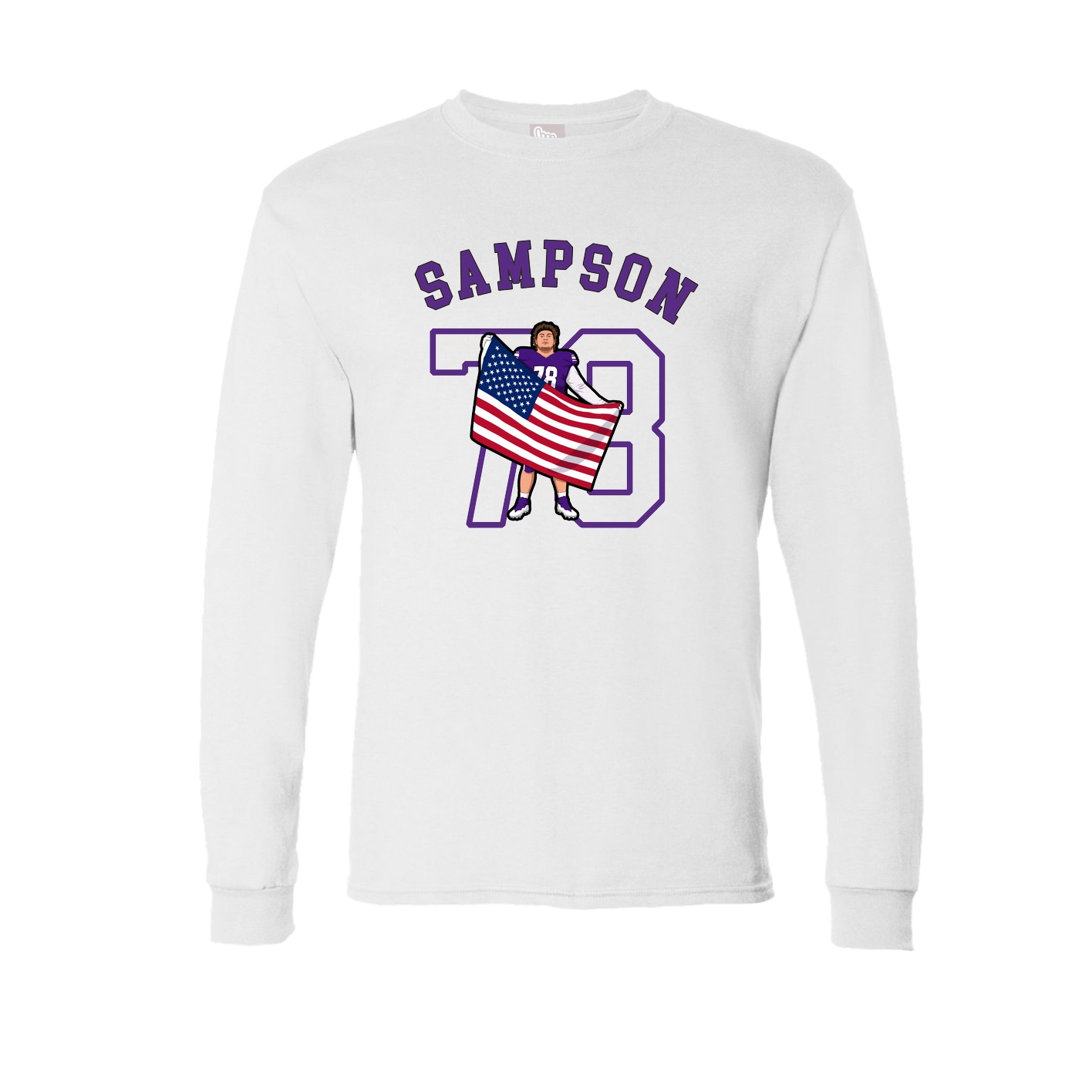Long Sleeve Tee — Shirsey Arch in White