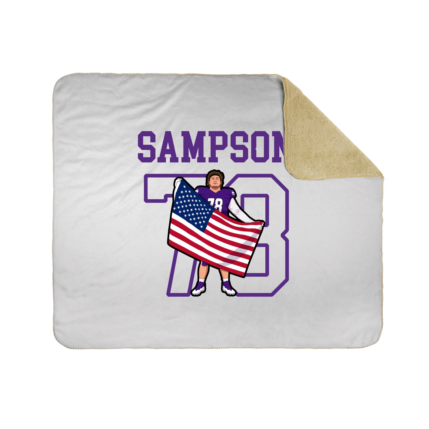 Throw Blanket — Shirsey in White