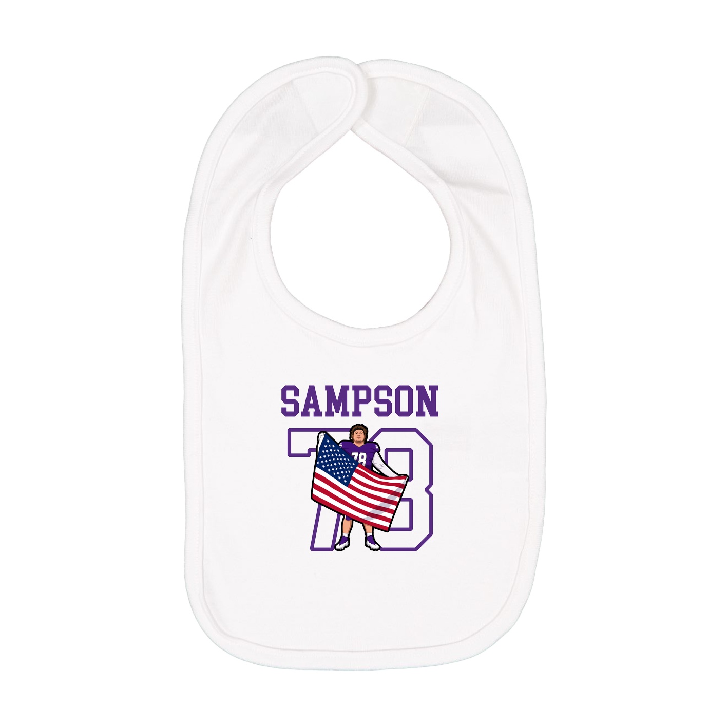 Infant Bib — Shirsey in White