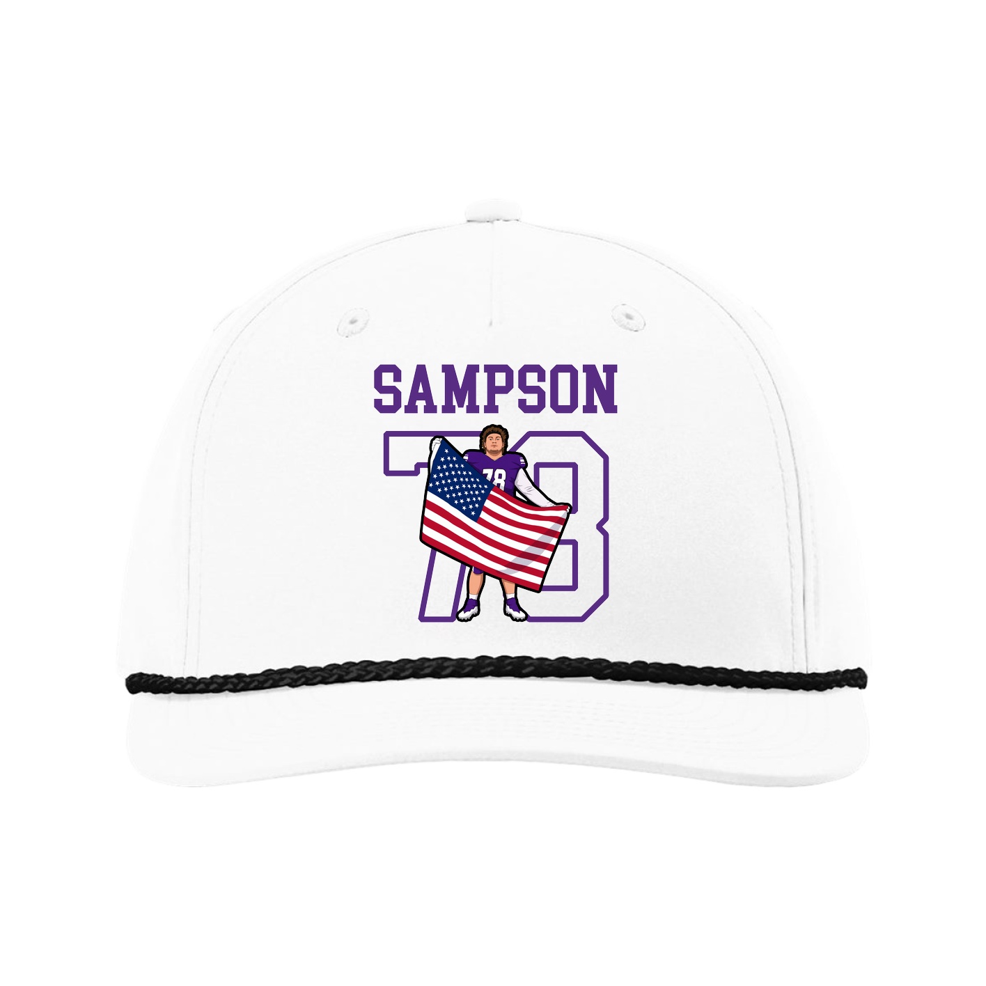 Five-Panel Classic Rope Cap — Shirsey in White