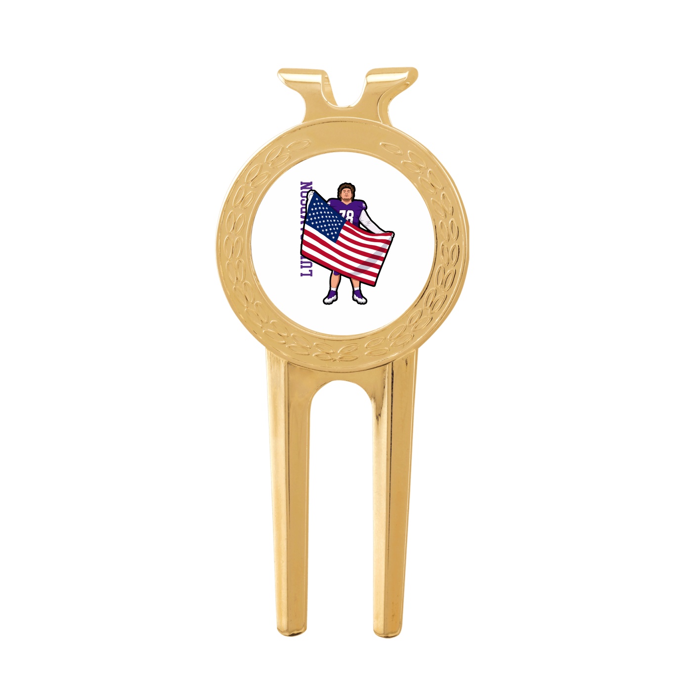 Divot Tool with Ball Marker — Name Vertical in Classic