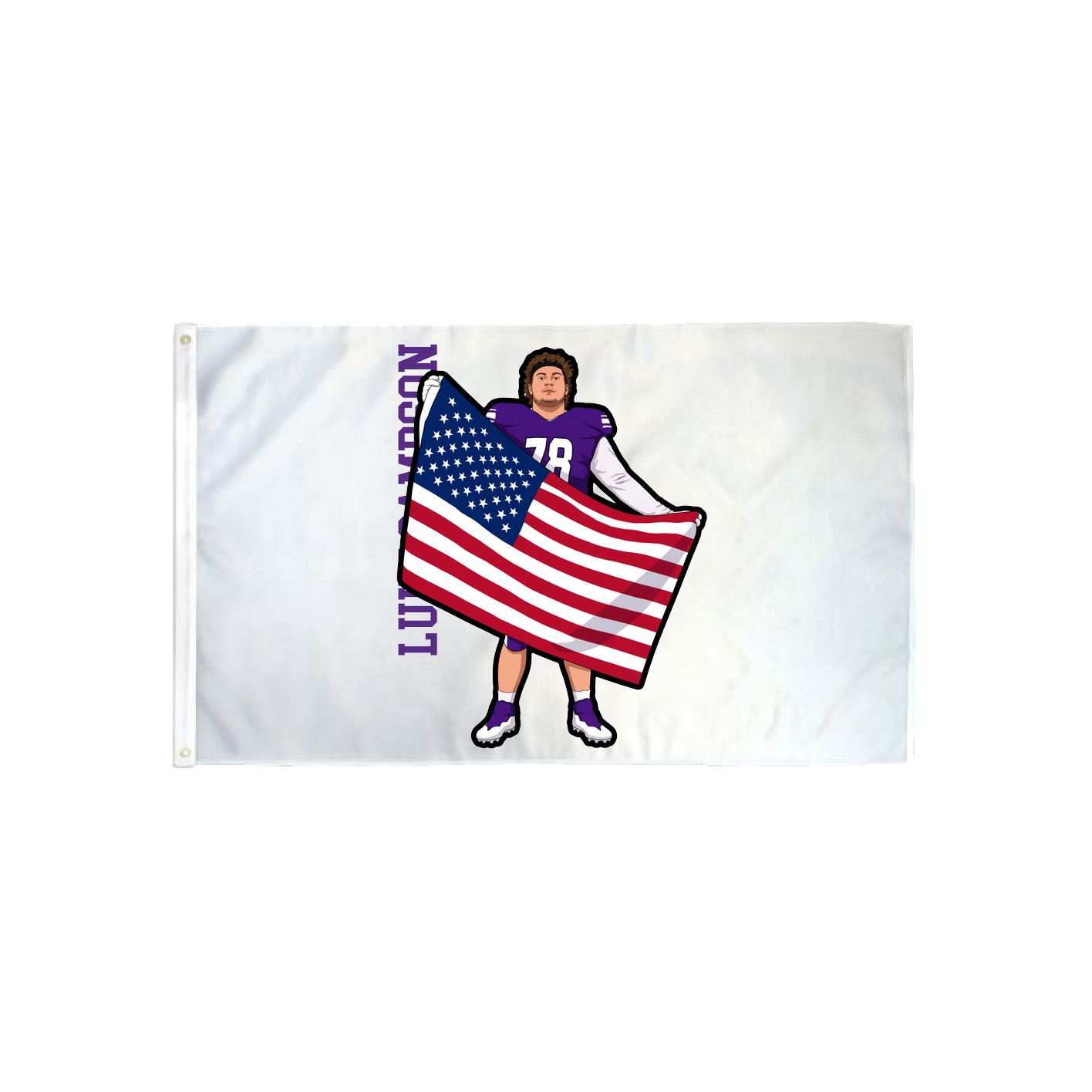 3x5 Flag — Name Vertical in Classic