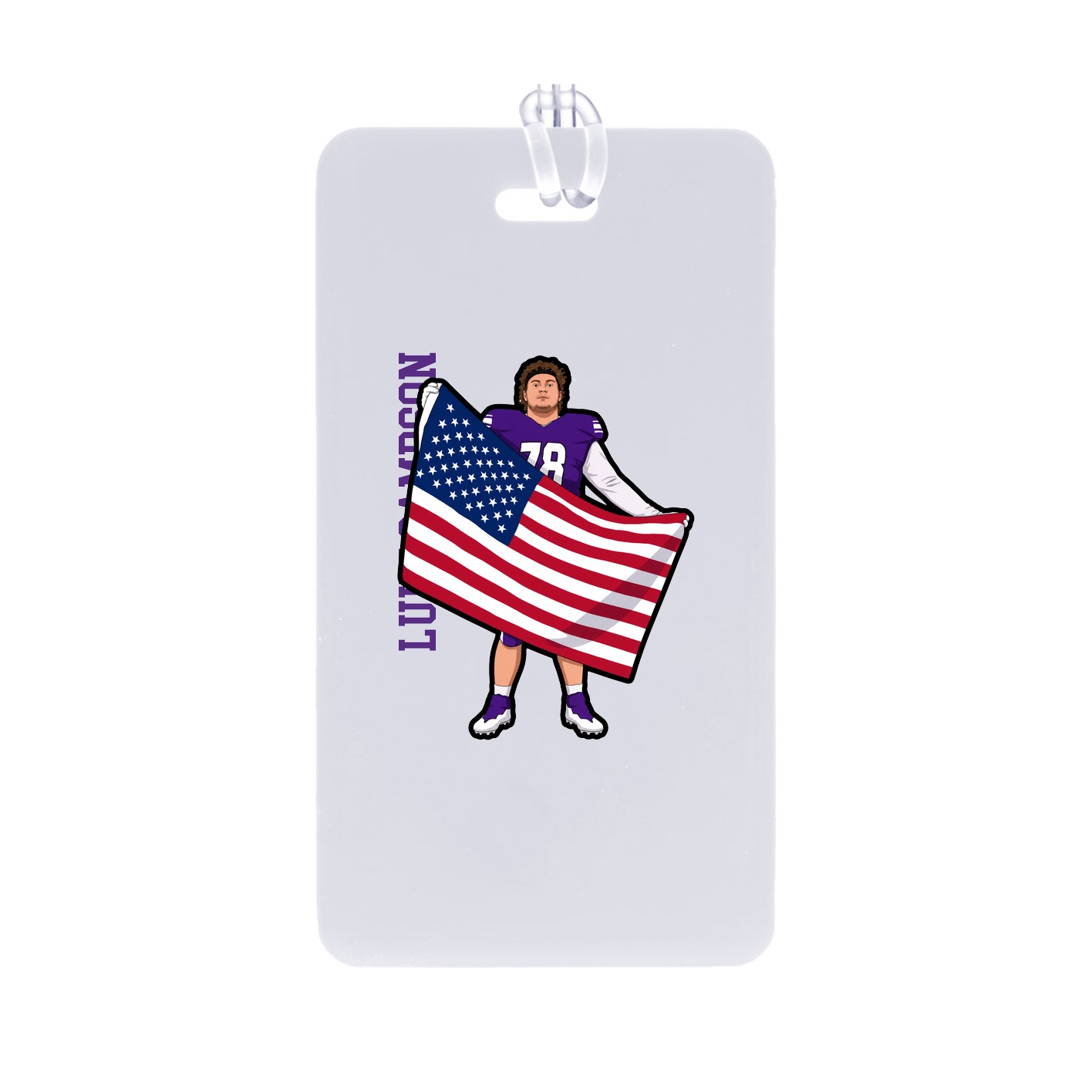 Bag Tag — Name Vertical in Classic