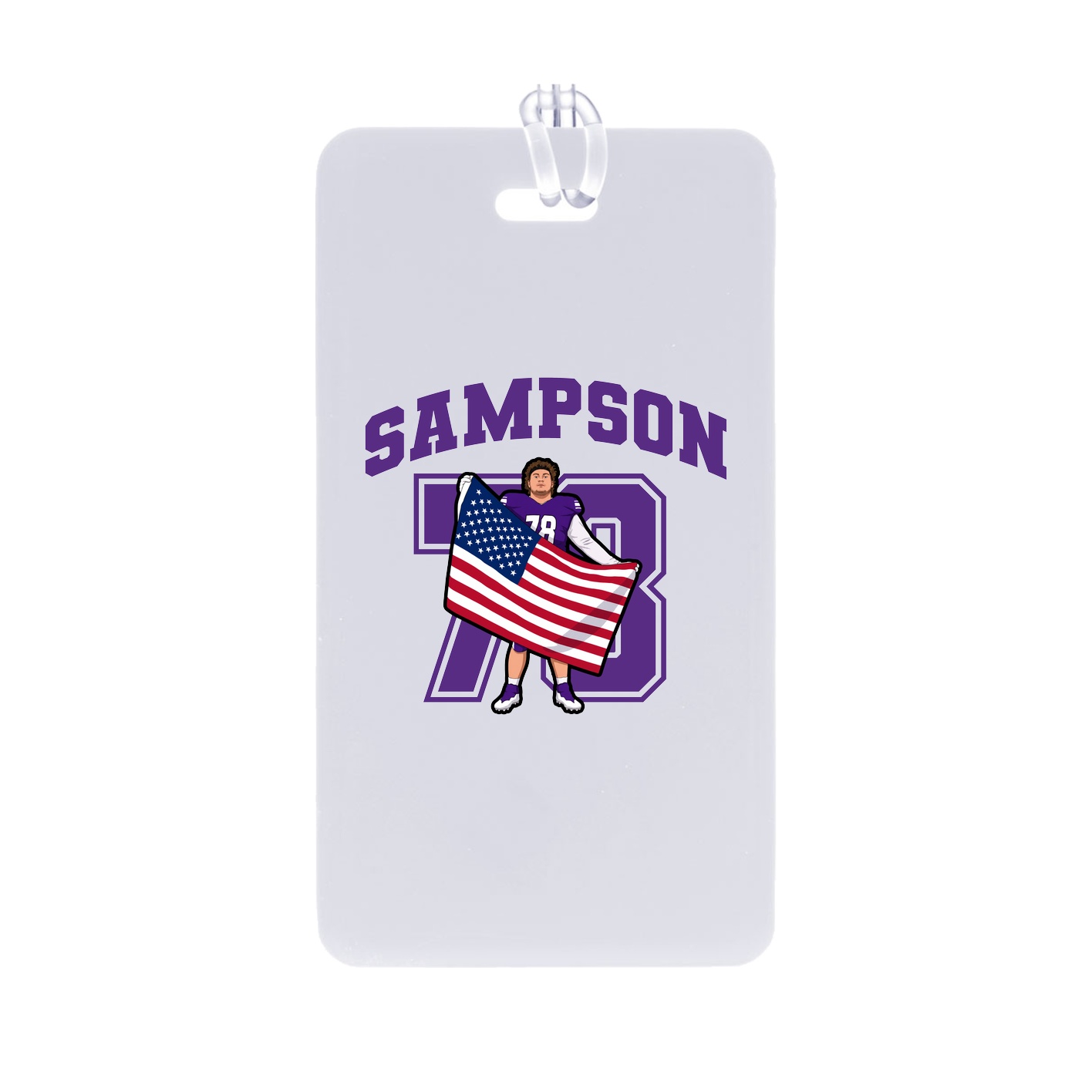 Bag Tag — Number in Classic