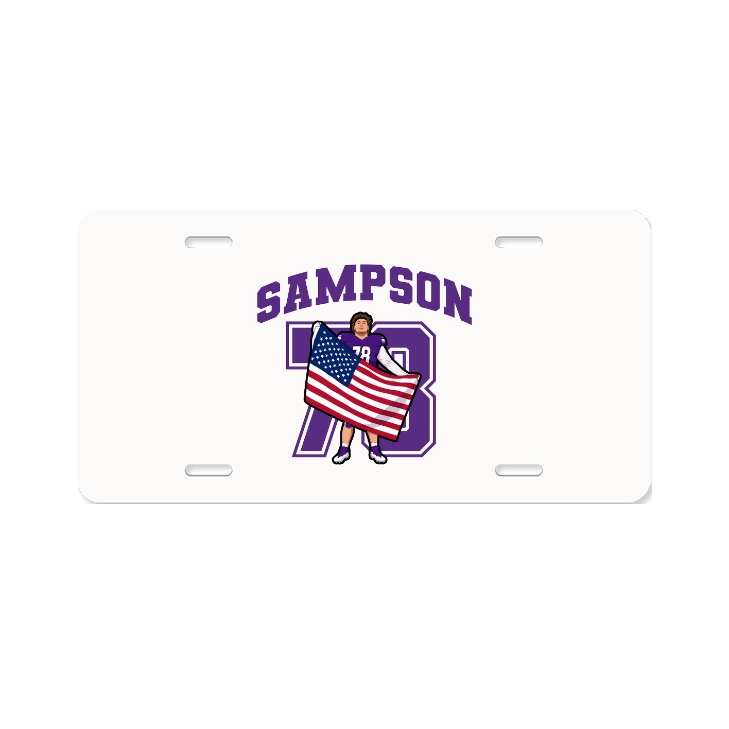 License Plate — Number in Classic