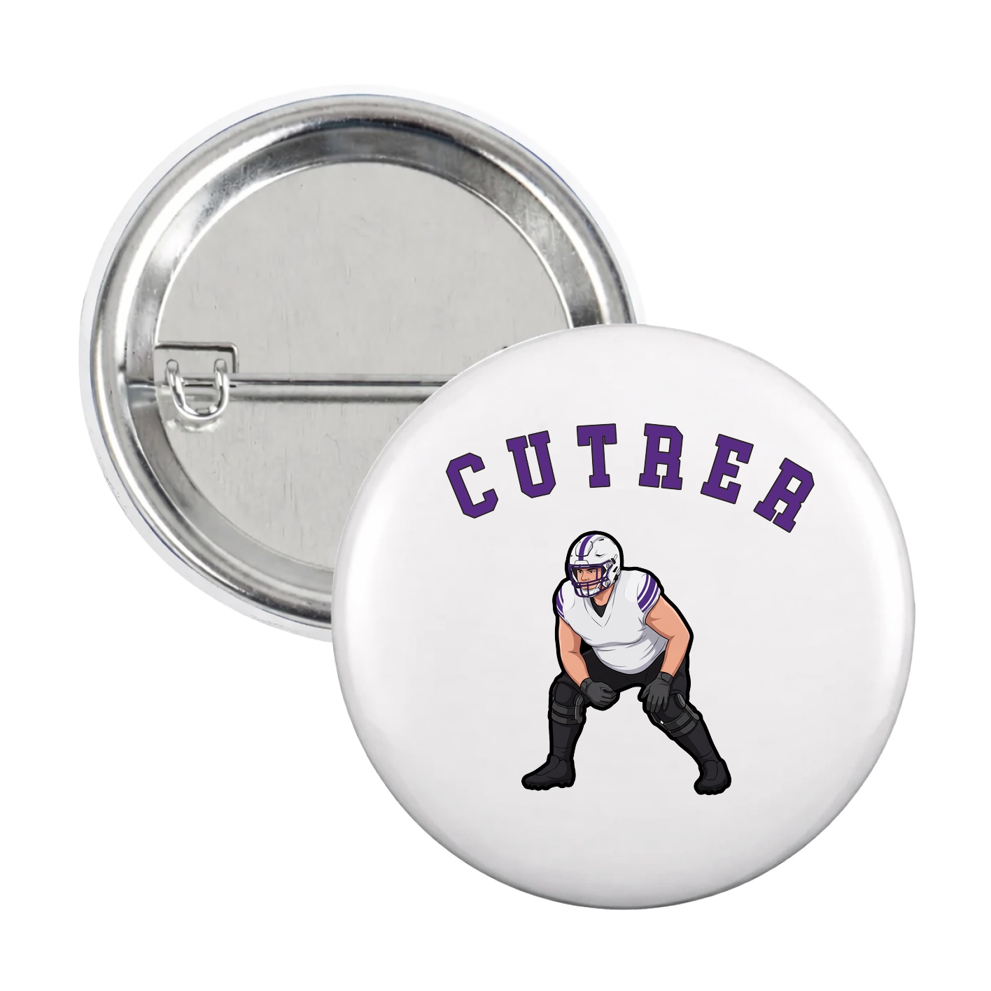 Game Day Button — Shirsey Arch in White