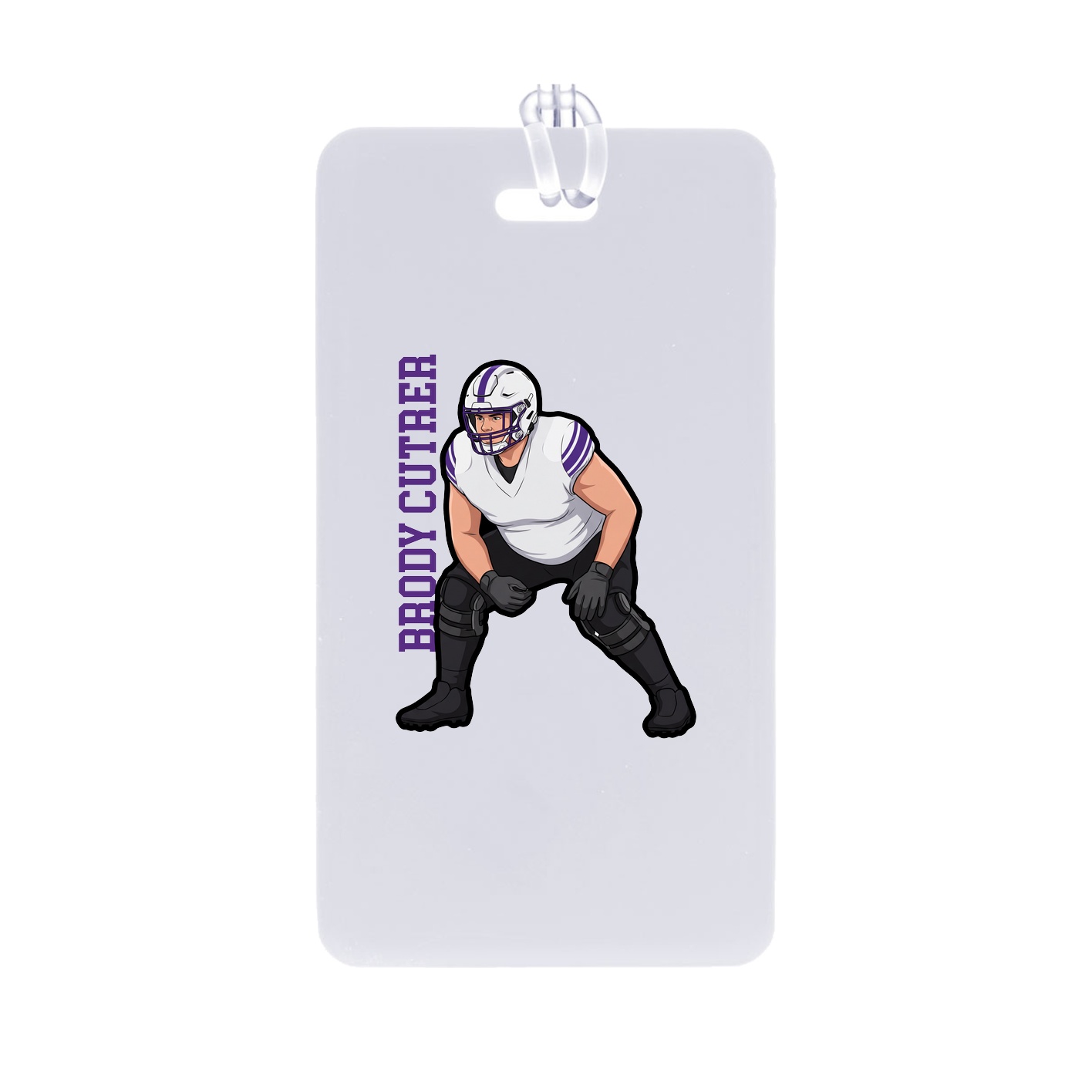 Bag Tag — Name Vertical in Classic