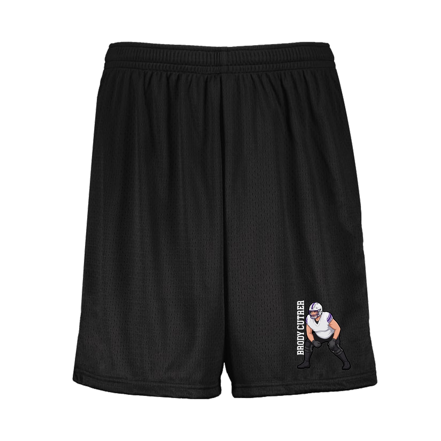 Shorts — Name Vertical in Black