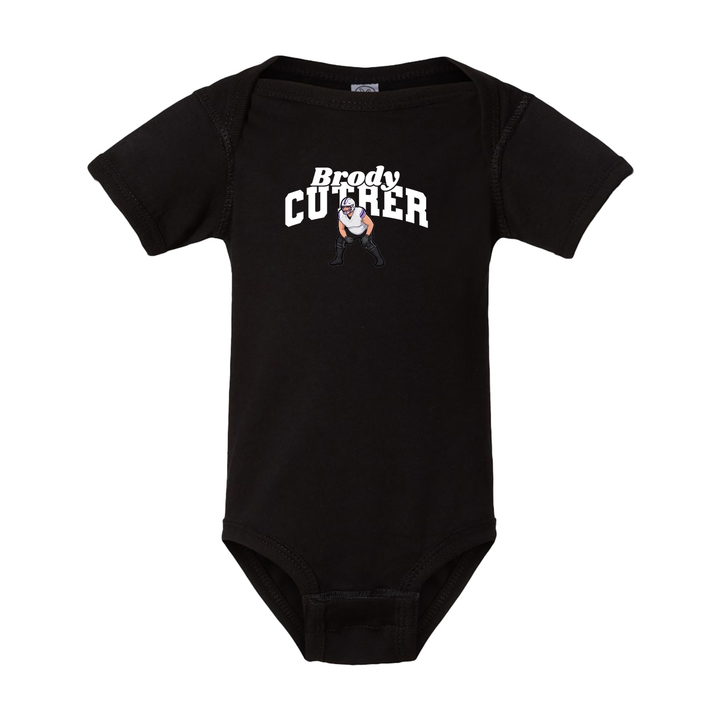 Baby Onesie — Signature Arch in Black