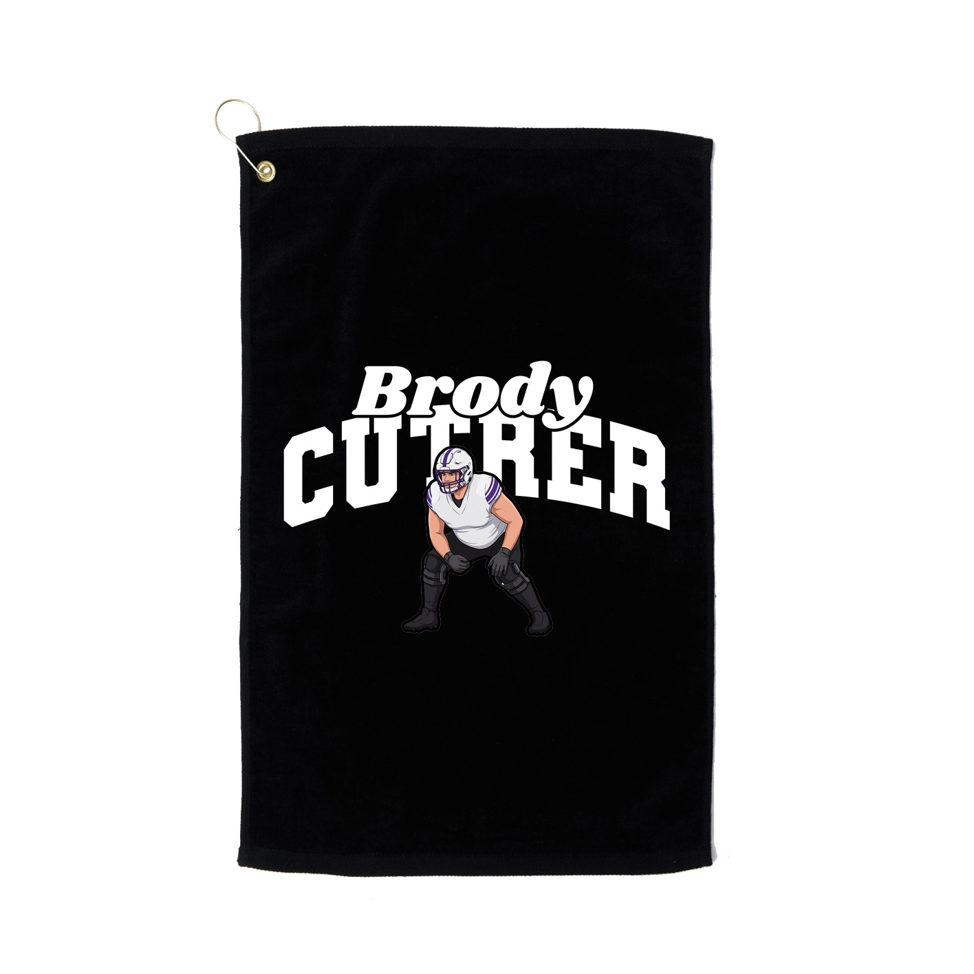 Golf Towel — Signature Arch in Black