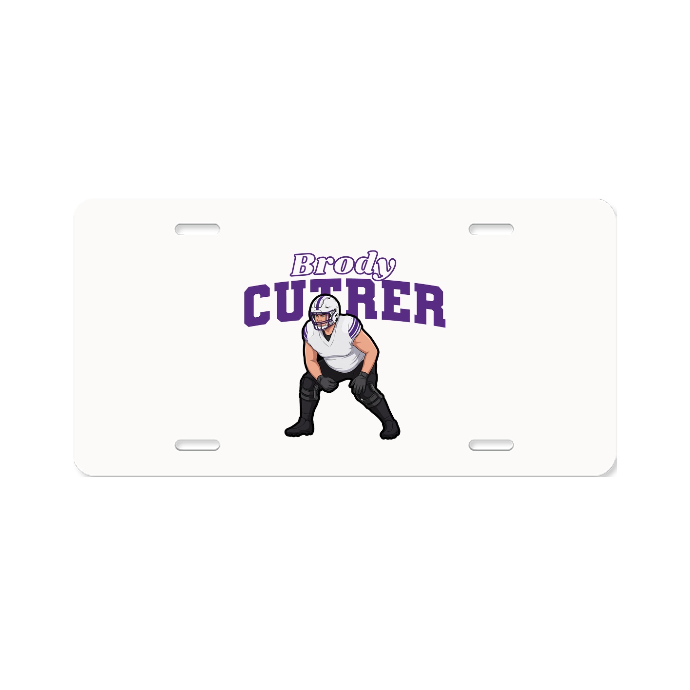License Plate — Name Arch in Classic
