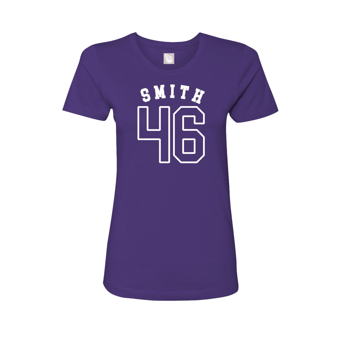 Fitted Women's Tee — Shirsey Arch in Purple