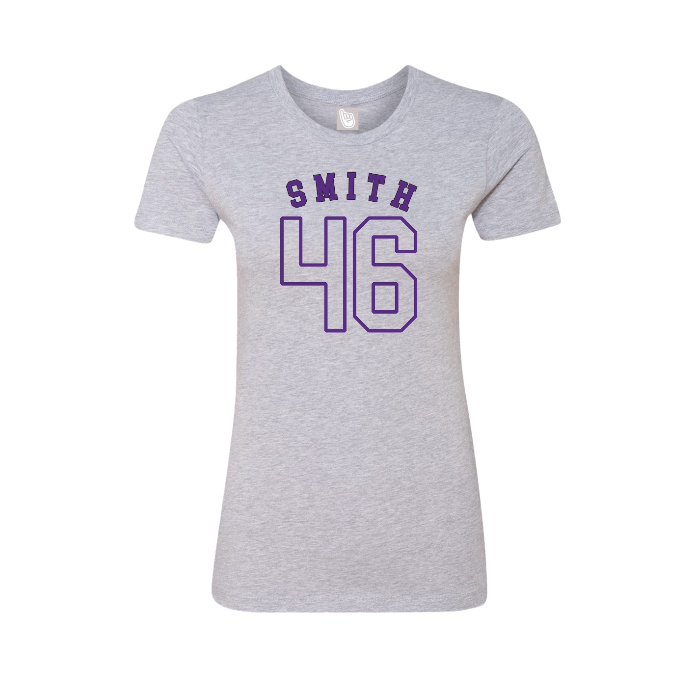 Fitted Women's Tee — Shirsey Arch in Grey