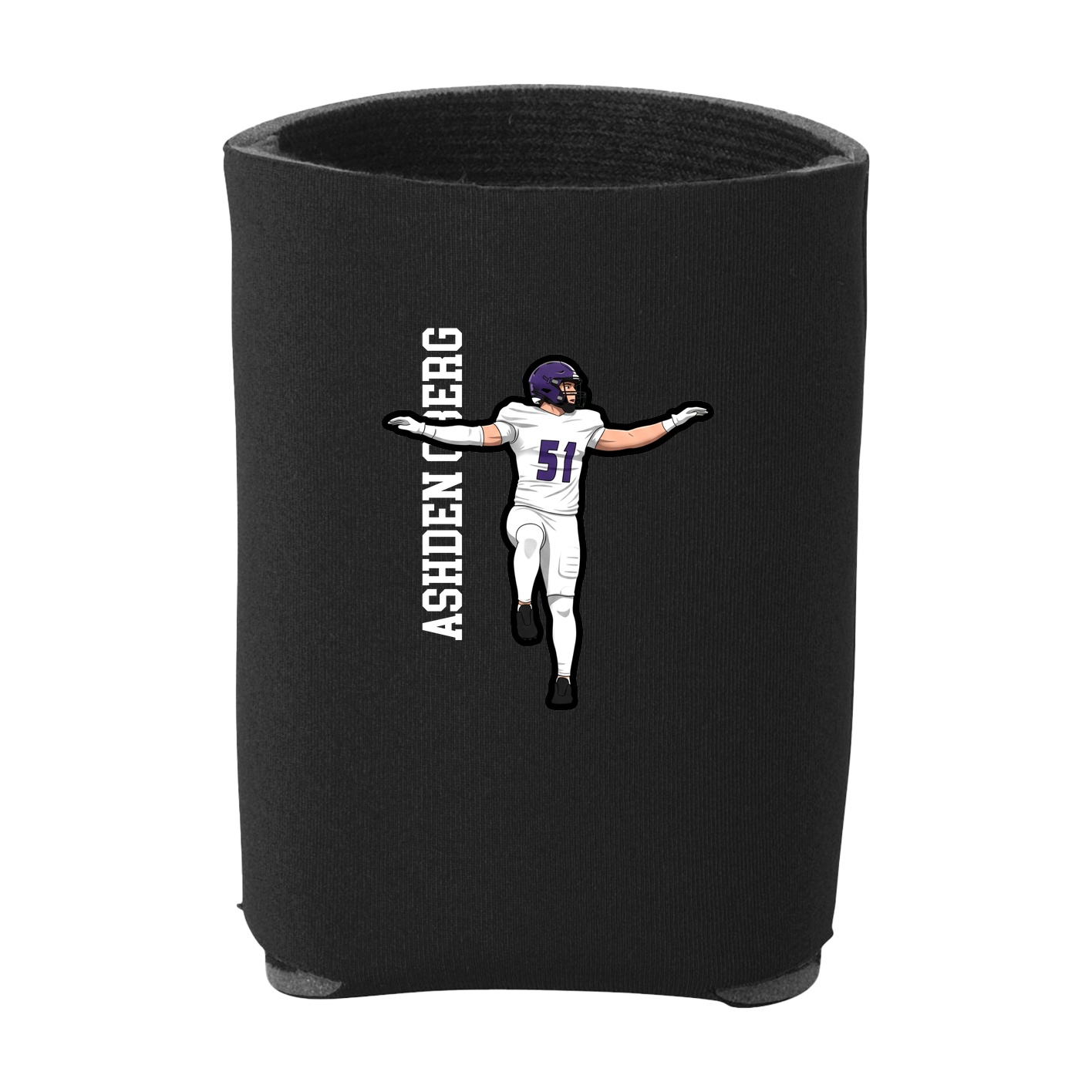 Can Holder — Name Vertical in Black