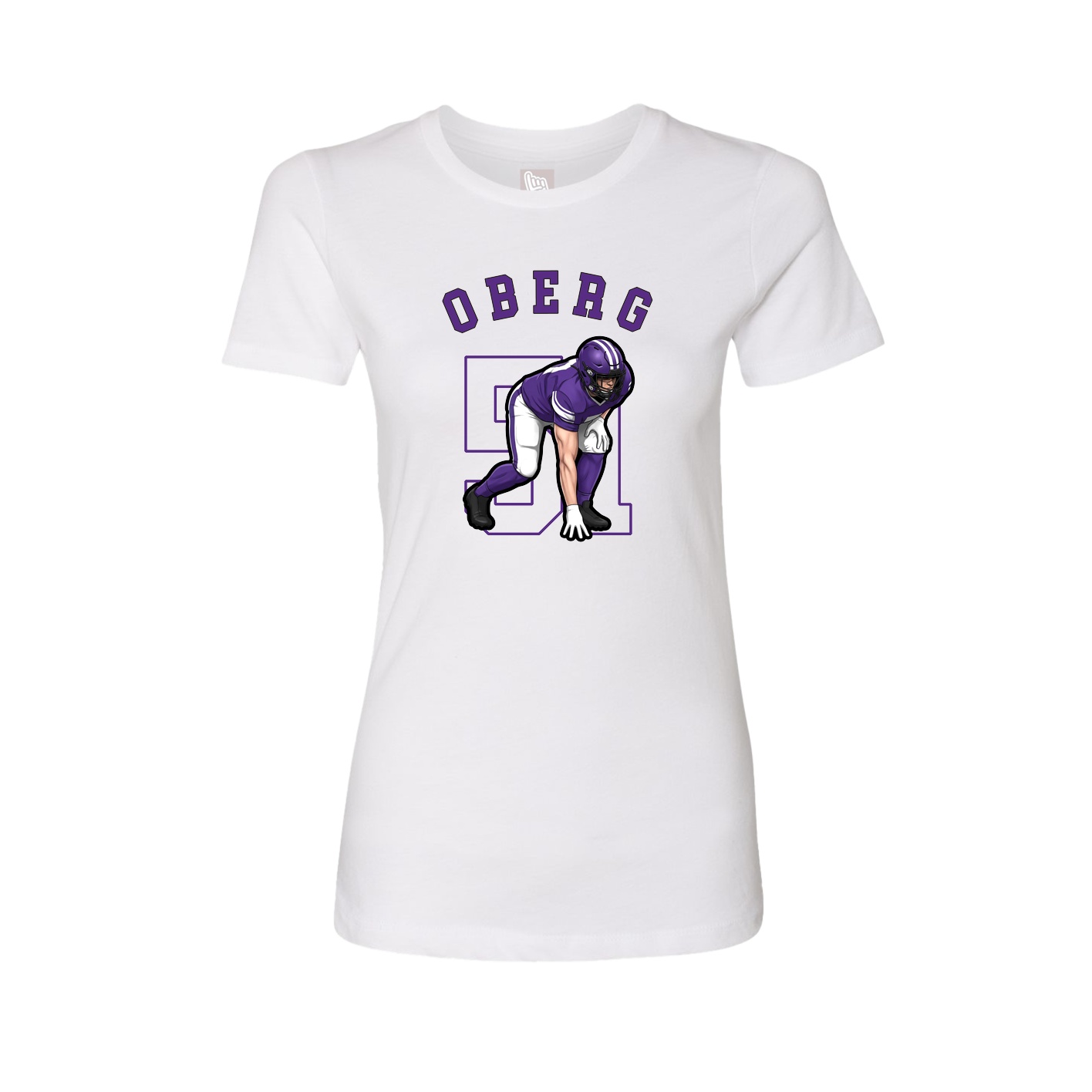 Fitted Women's Tee — Shirsey Arch in White