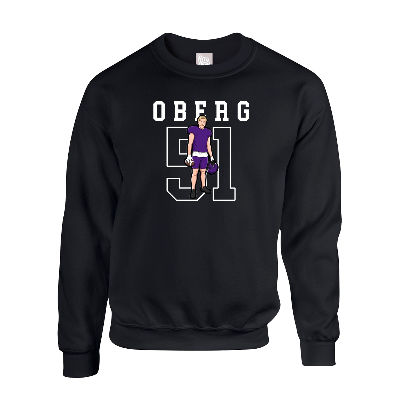 Fleece Crew — Shirsey in Black