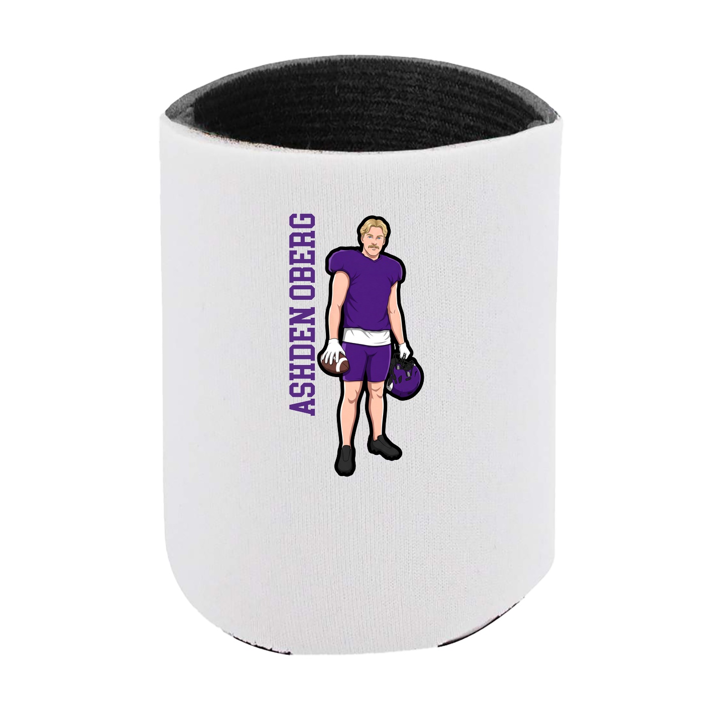 Can Holder — Name Vertical in White