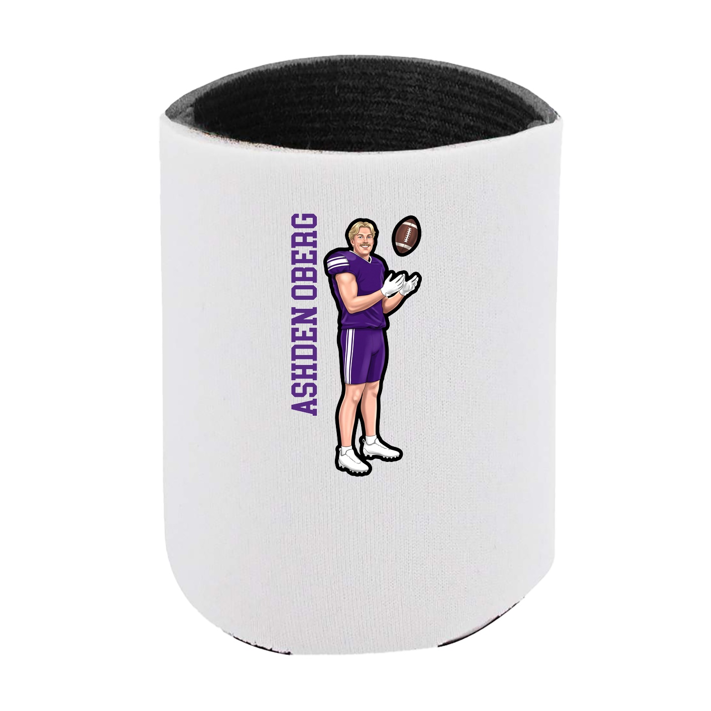 Can Holder — Name Vertical in White