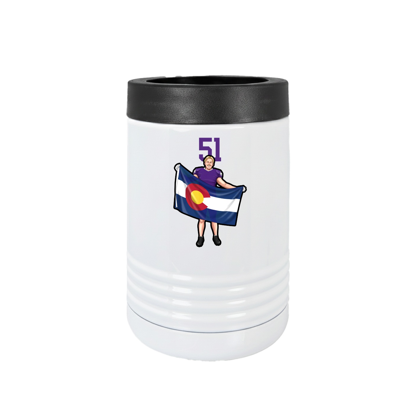 Beverage Holder — Number Top in White