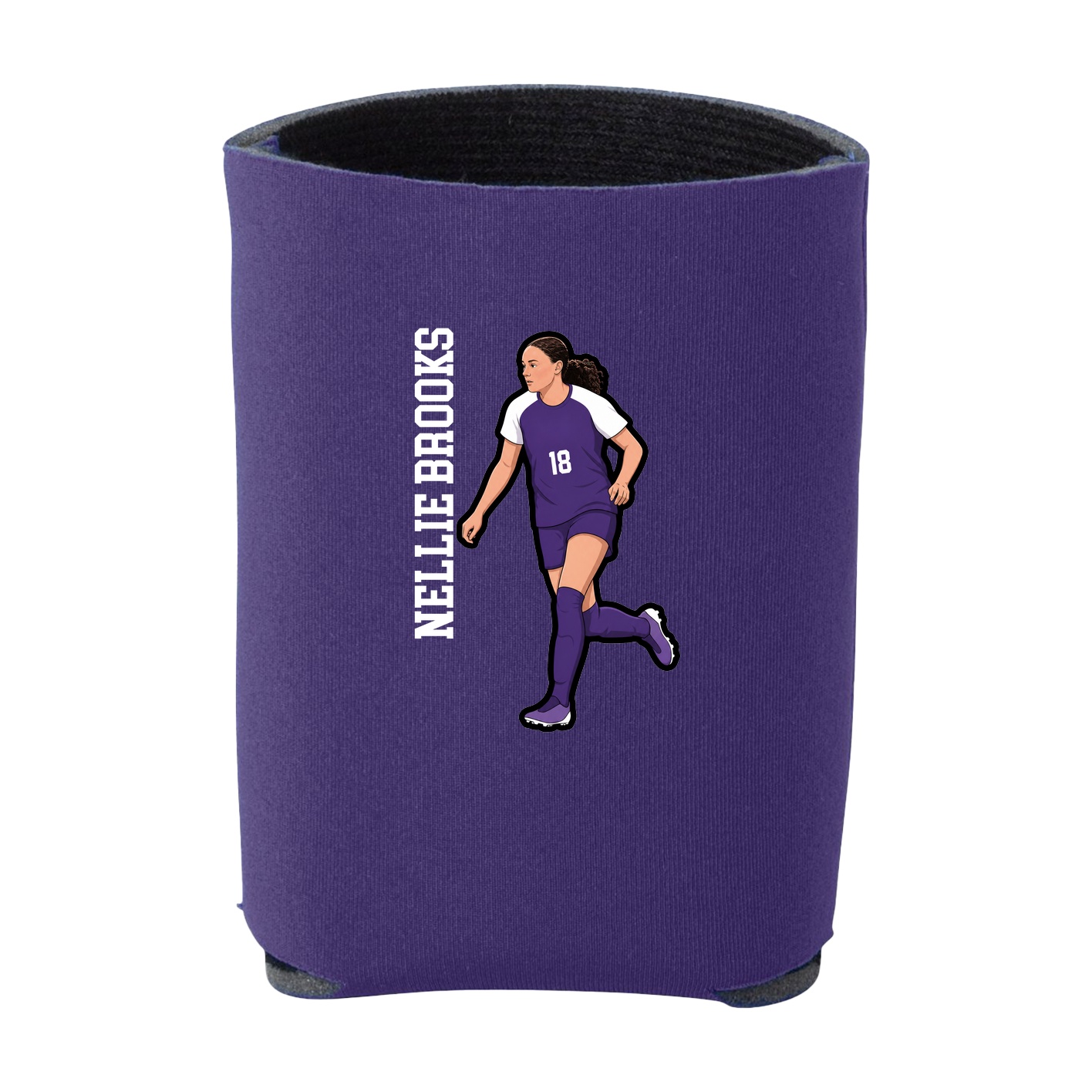 Can Holder — Name Vertical in Purple
