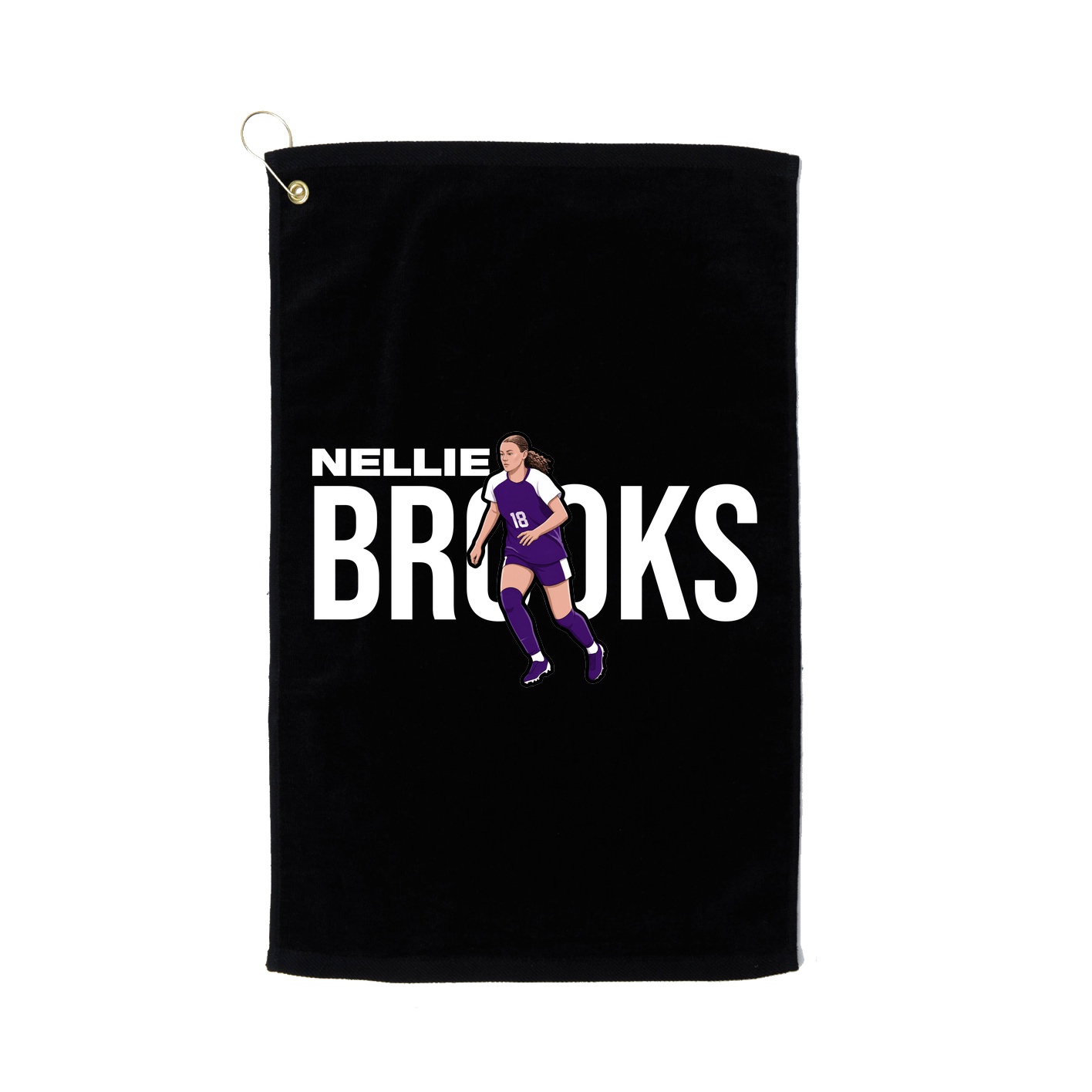 Golf Towel — Player Name in Black