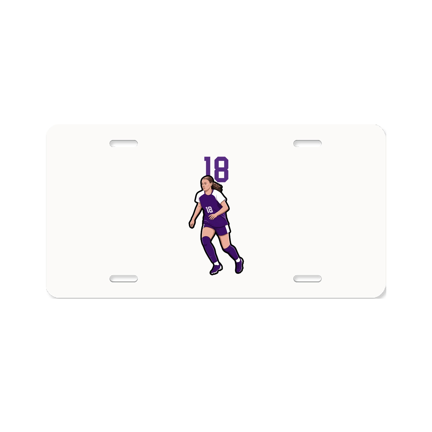 License Plate — Number Top in Classic