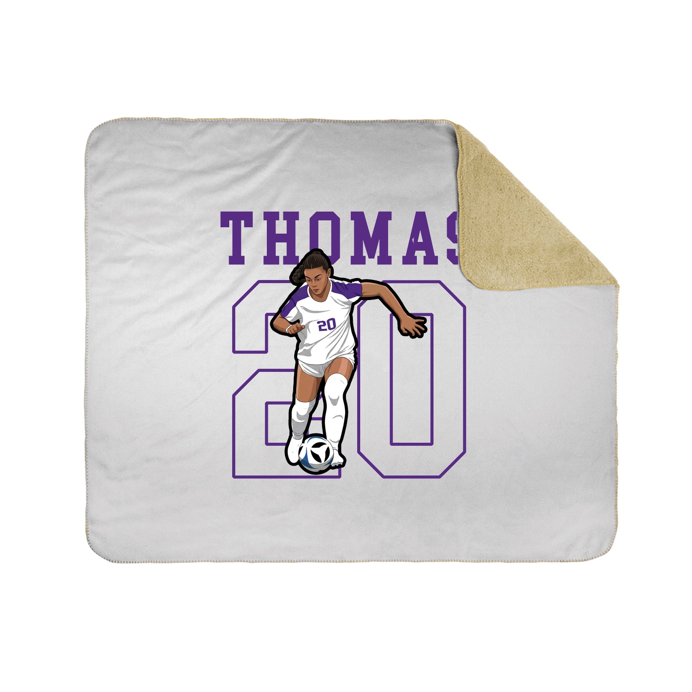 50x60 Sherpa Lined Throw Blanket