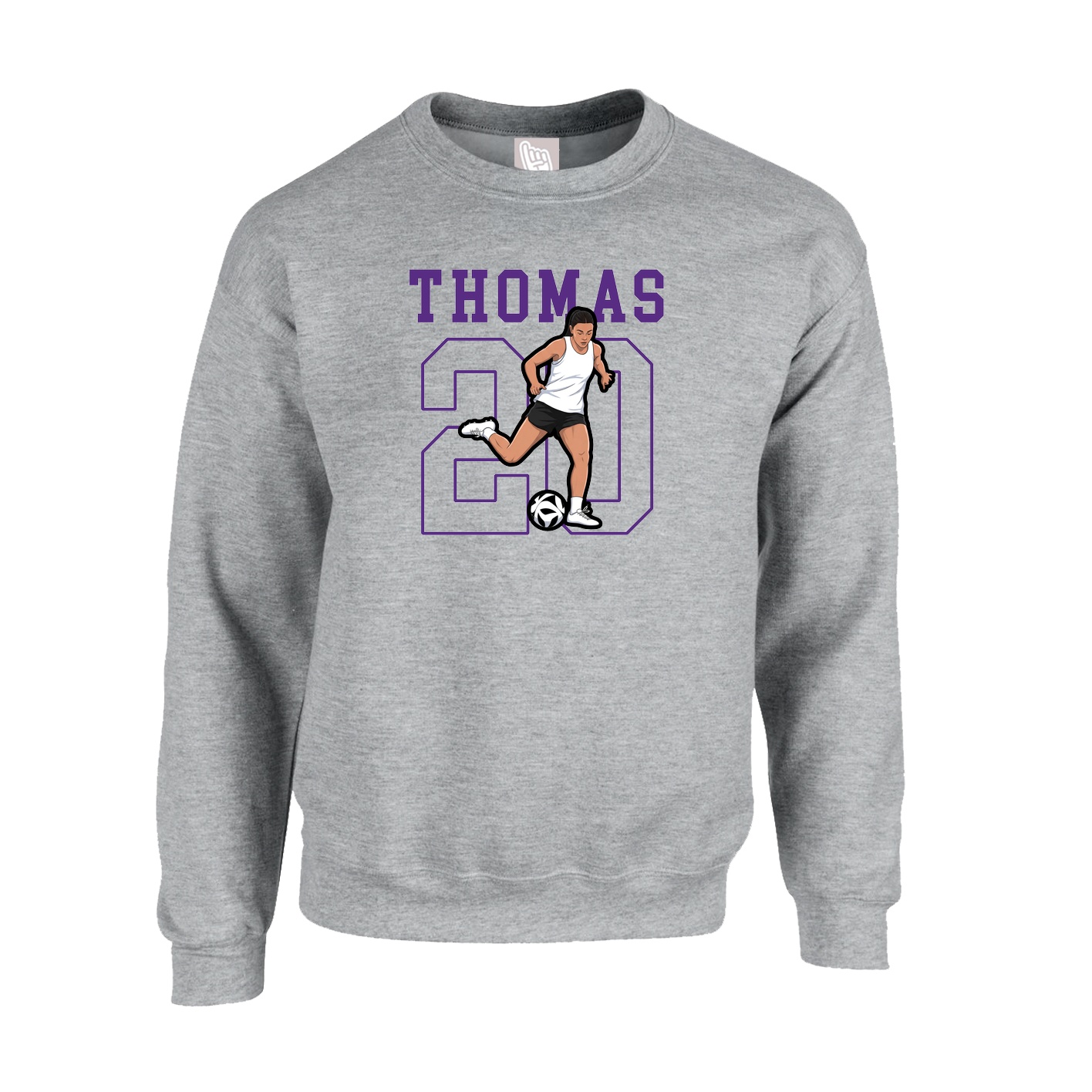 Fleece Crew — Shirsey in Grey
