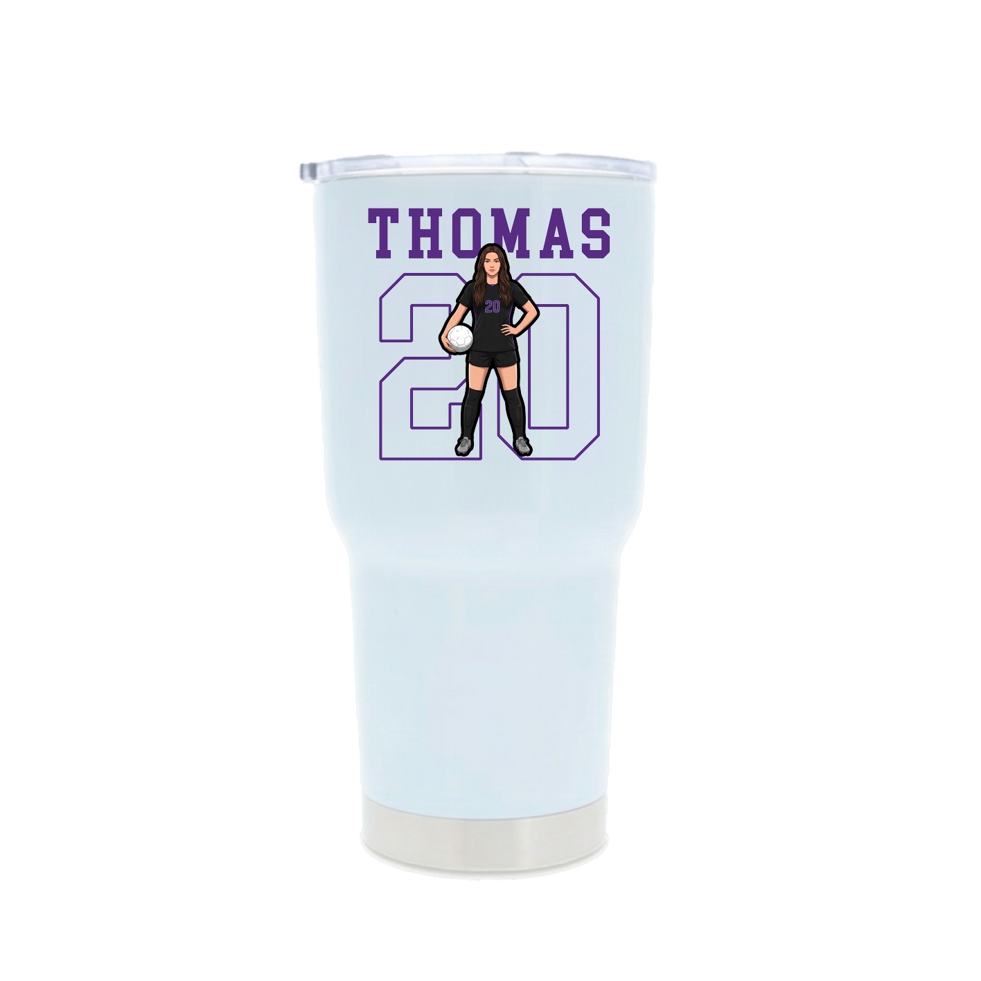 30oz Stainless Steel Tumbler — Shirsey in White