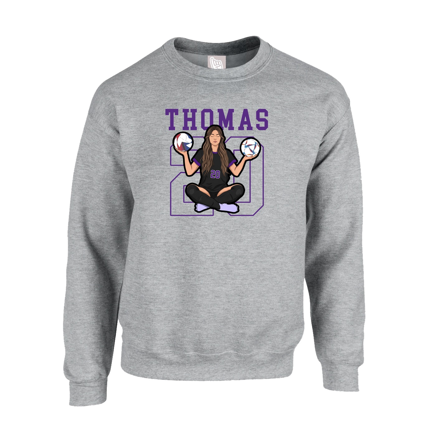 Fleece Crew — Shirsey in Grey