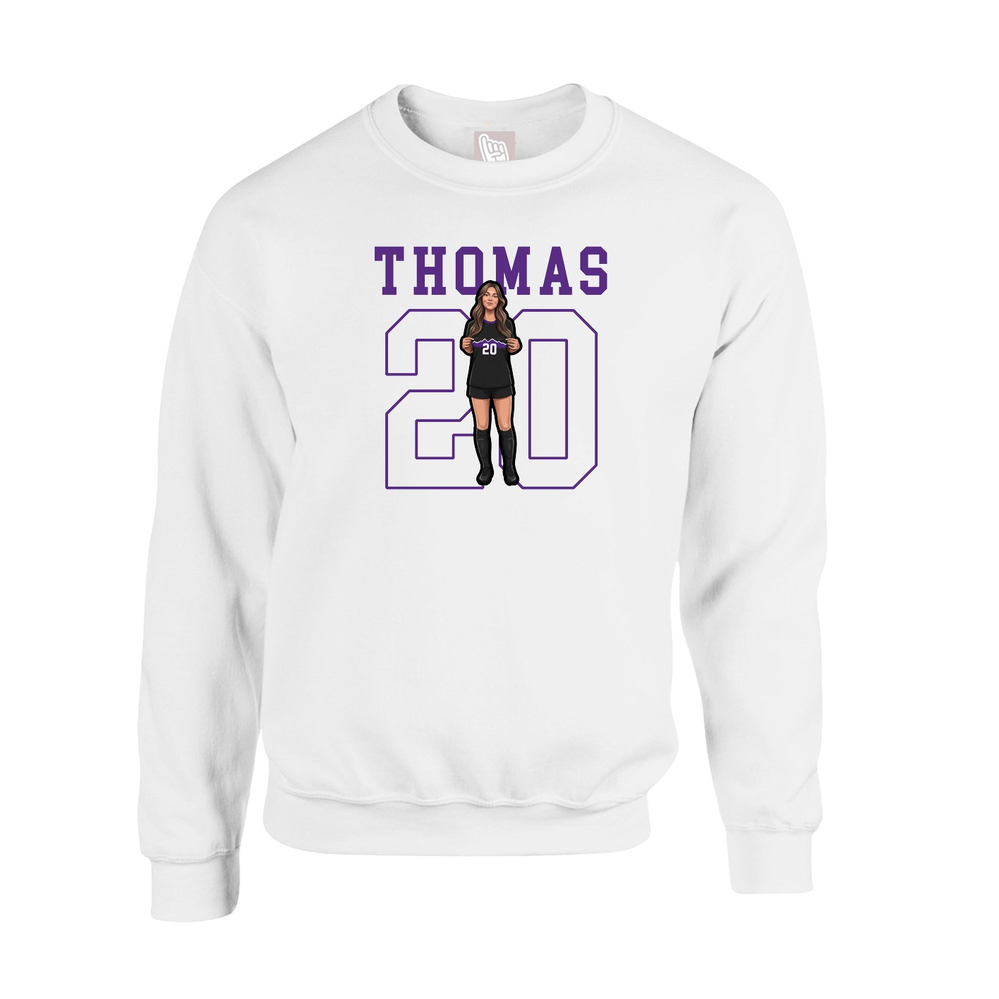 Fleece Crew — Shirsey in White
