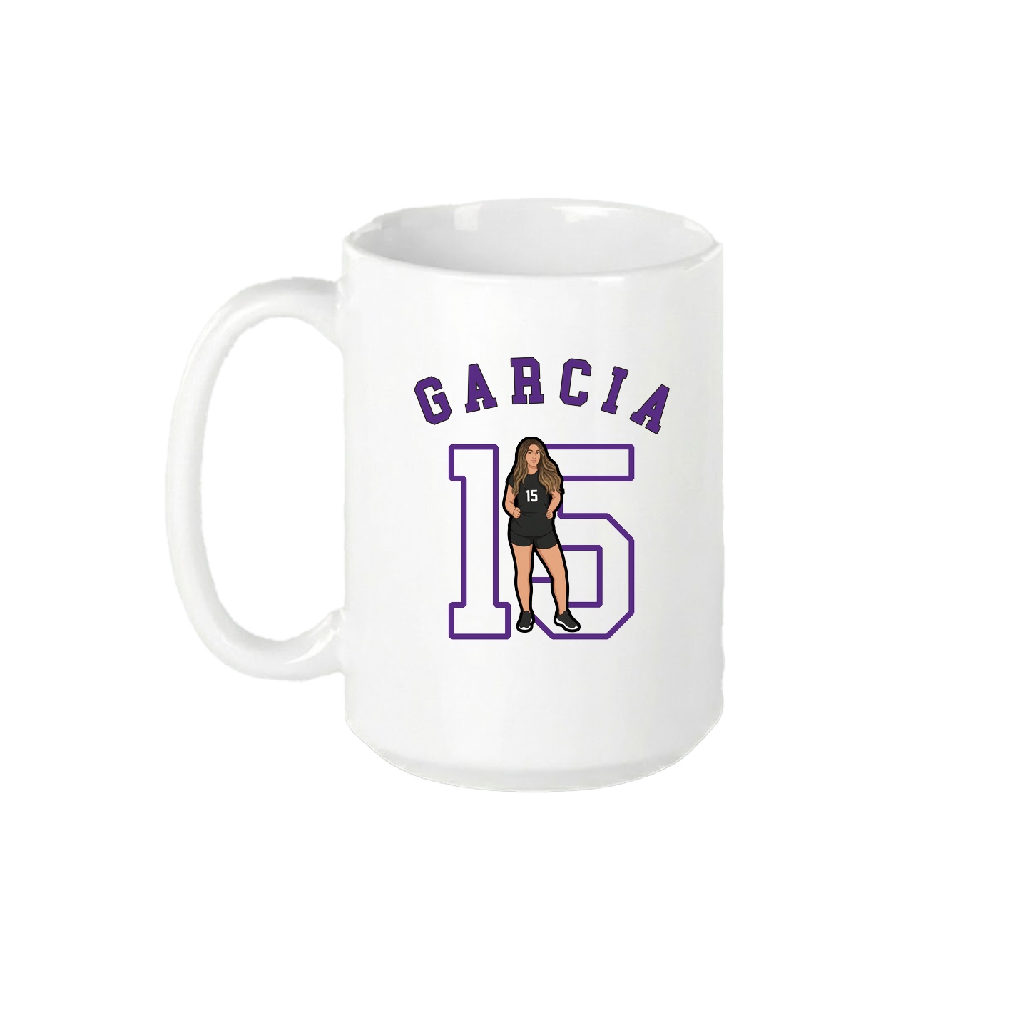 15oz Coffee Mug — Shirsey Arch in White
