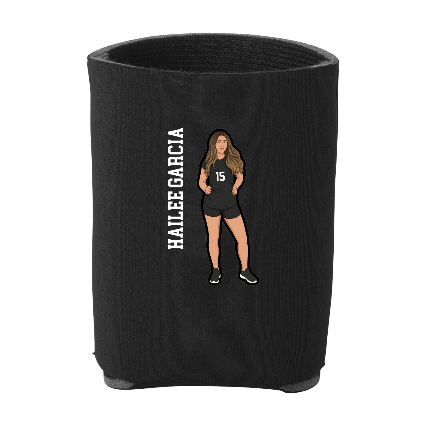 Can Holder — Name Vertical in Black